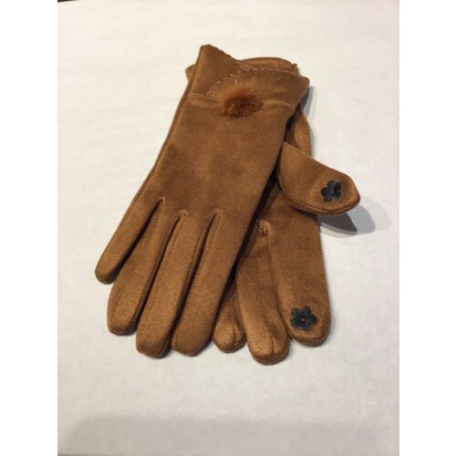  Young's Inc. Microsuede Mini Pom Gloves 
