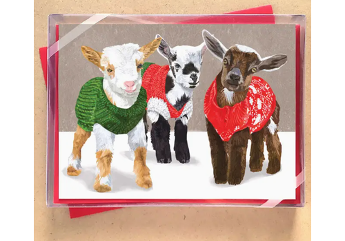  Allport Editions Goats in Sweaters Boxed Cards 