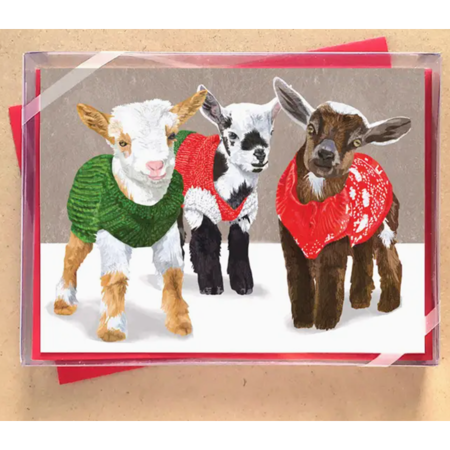 Goats in Sweaters Boxed Cards
