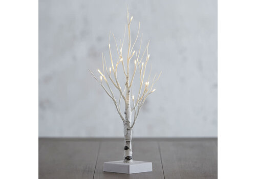  Lighted Birch Tree 18.25" 