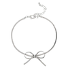 Rain Jewelry Collection Silver Herringbone Chain Bow Tie Bracelet Rain Jewelry Collection Silver Herringbone Chain Bow Tie Bracelet