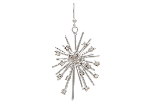  Rain Jewelry Collection Silver Crystal Supernova Star Earrings 
