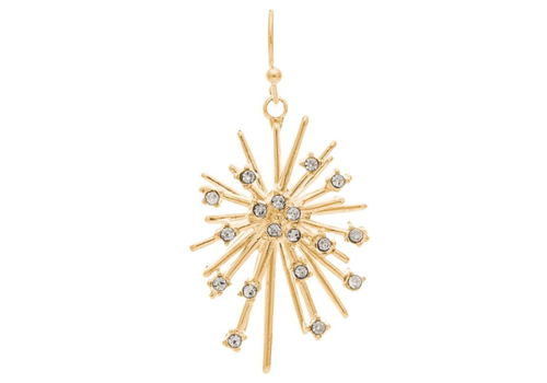 Rain Jewelry Collection Gold Crystal Supernova Star Earrings   Rain Jewelry Collection Gold Crystal Supernova Star Earrings