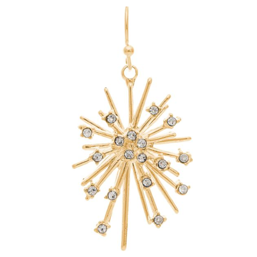  Rain Jewelry Collection Gold Crystal Supernova Star Earrings 