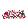 Kurt Adler Glittered "Merry Christmas" Sign Ornament