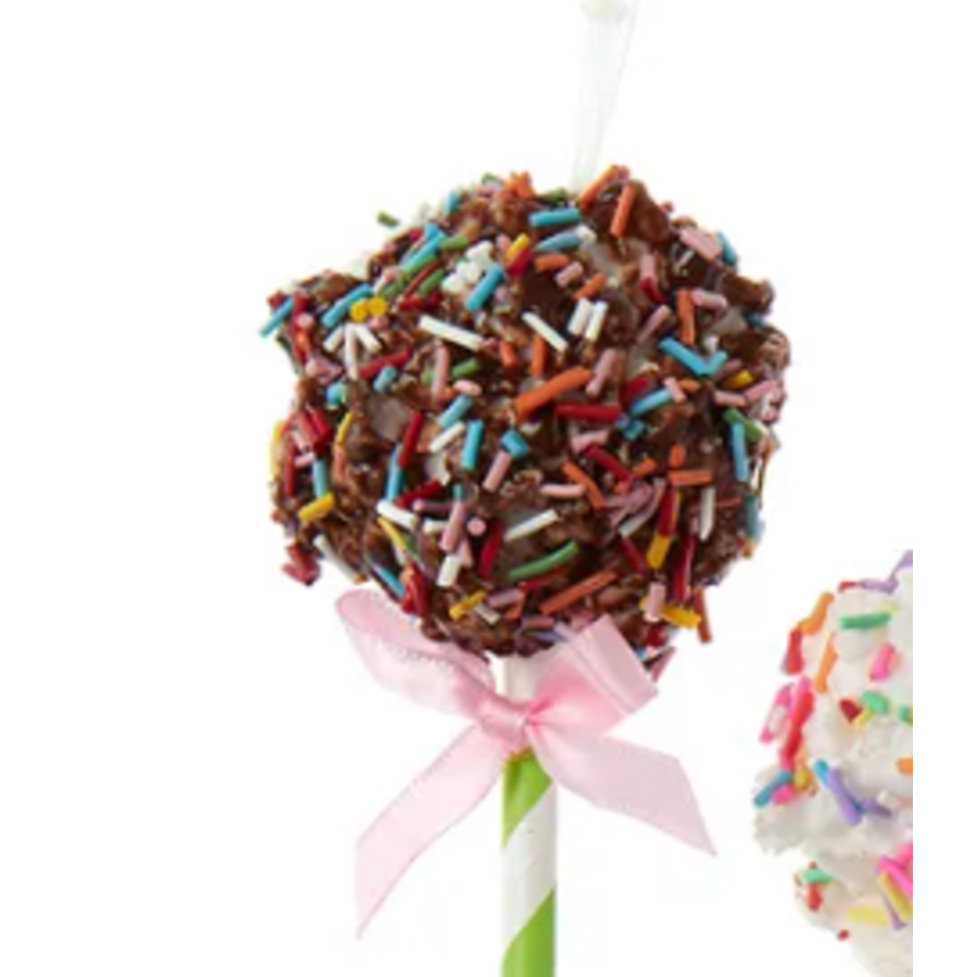 Popcorn Lollipop Ornament