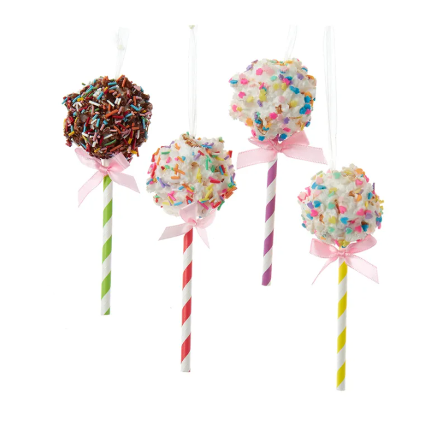 Popcorn Lollipop Ornament