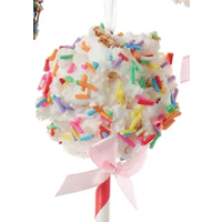 Popcorn Lollipop Ornament