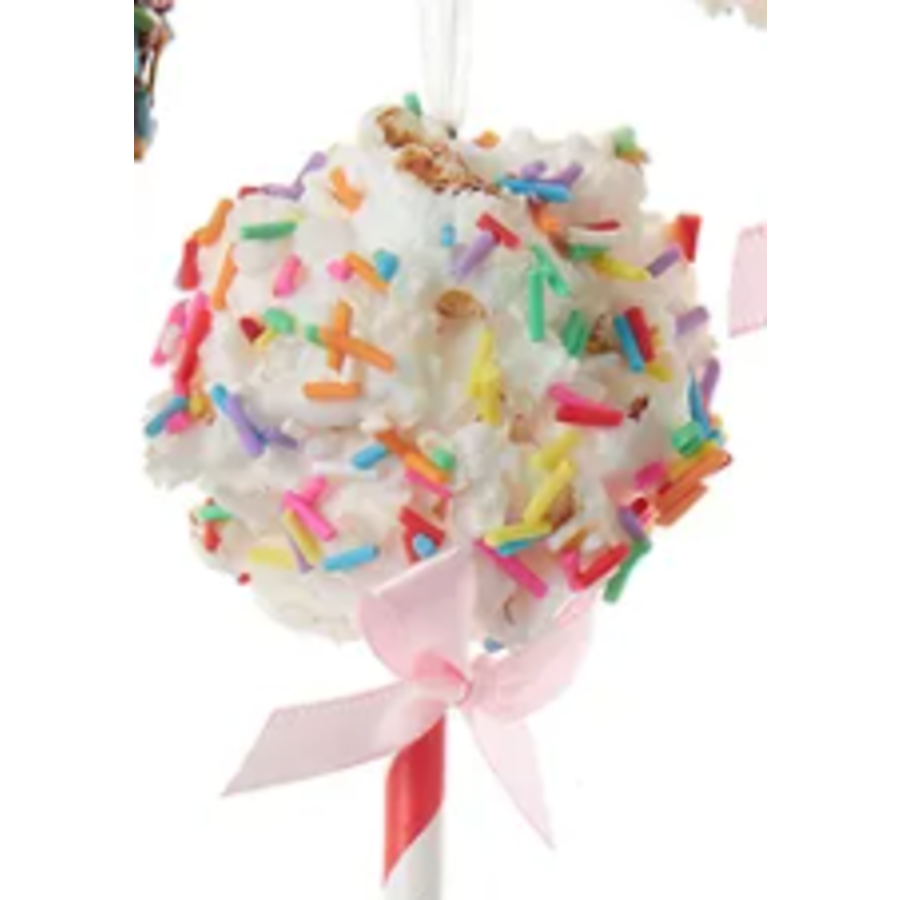 Popcorn Lollipop Ornament