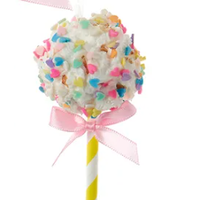 Popcorn Lollipop Ornament