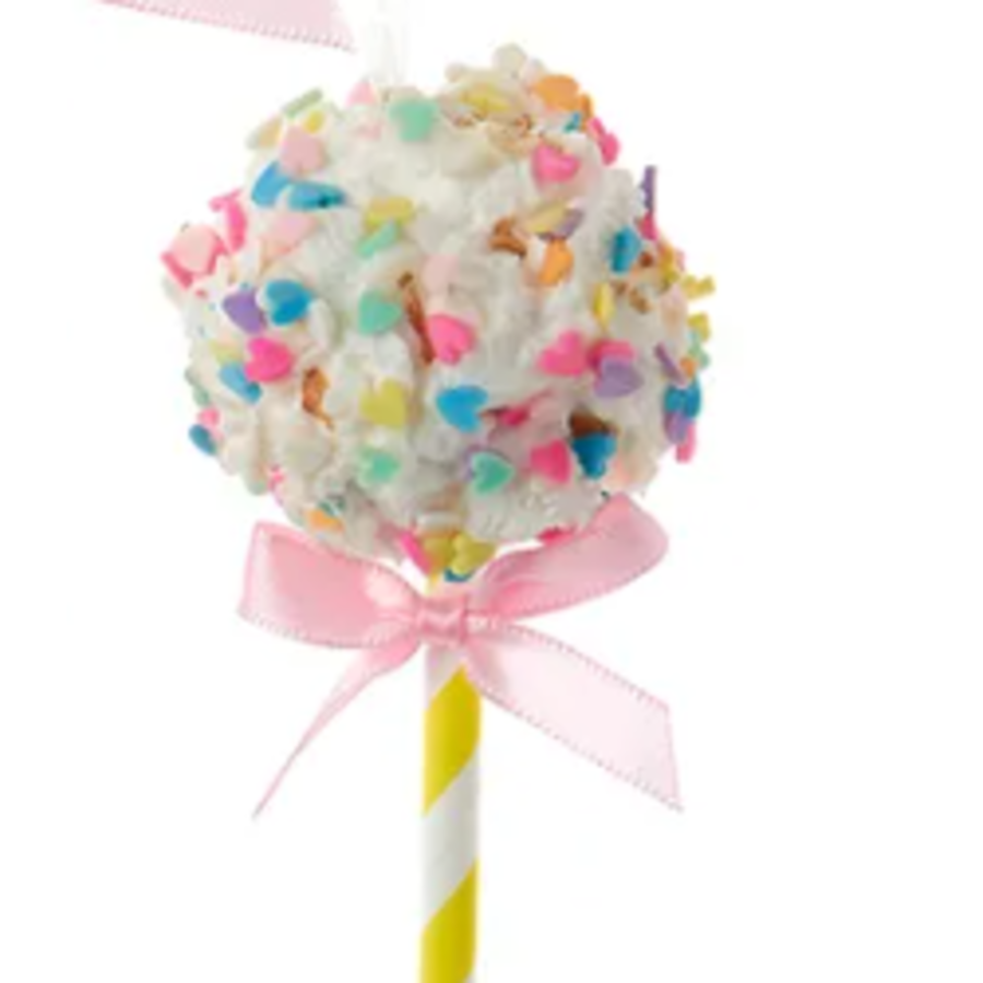 Popcorn Lollipop Ornament