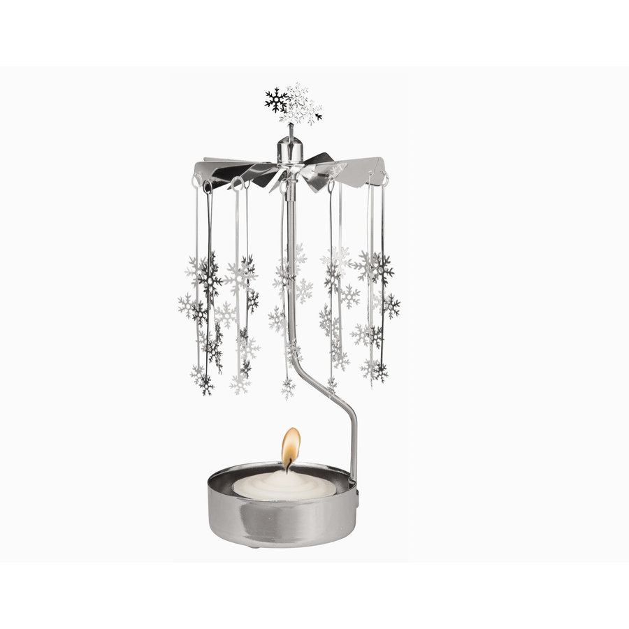 Rotary Candle Holder Small Snowflakes