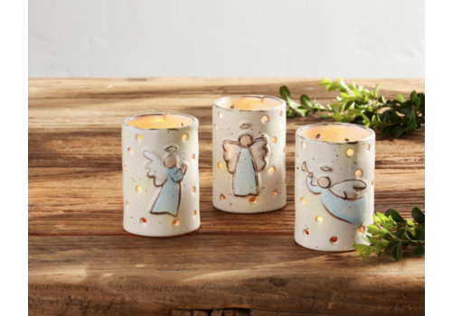  Mud Pie Farmhouse Angel Votive 