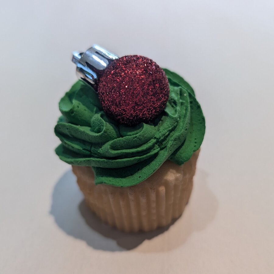 Mini Fake Christmas Cupcake