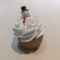 Mini Fake Christmas Cupcake