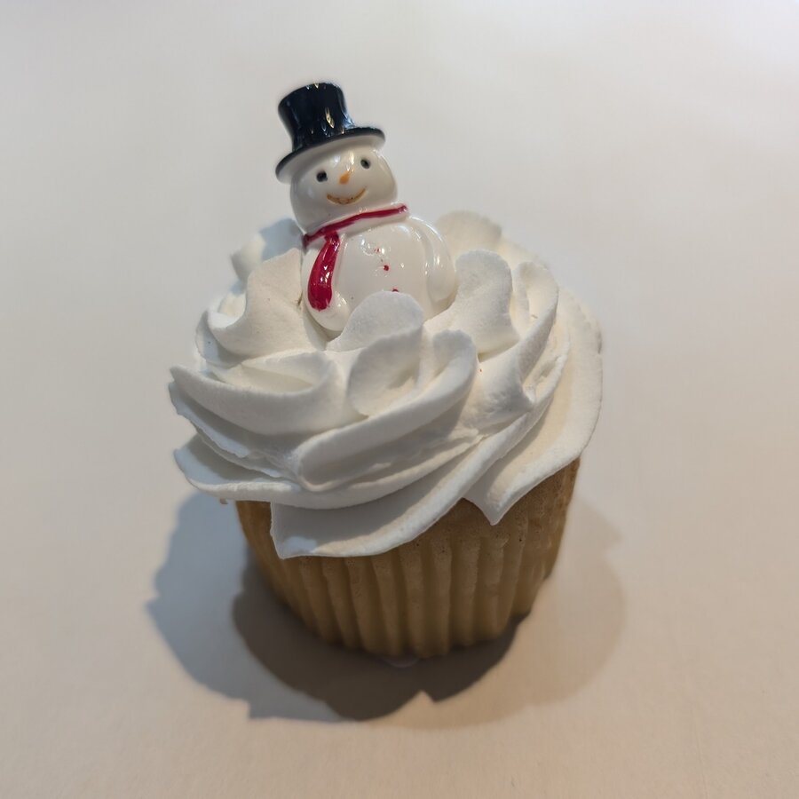 Mini Fake Christmas Cupcake