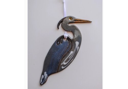  Wayne Village Pottery Great Blue Heron Ornament 