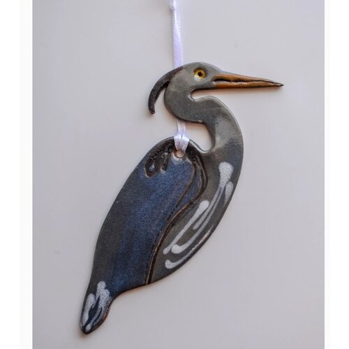  Wayne Village Pottery Great Blue Heron Ornament 