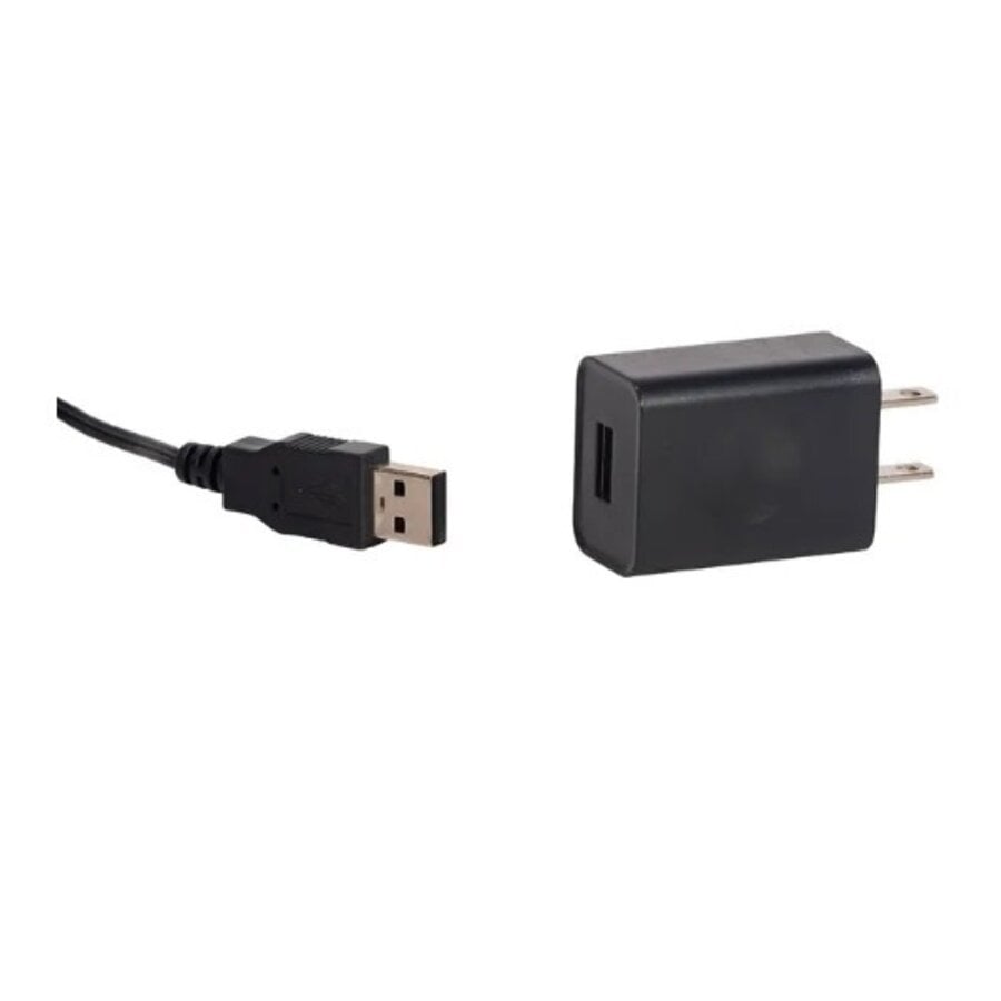 10' USB Power Extension Cord+ w/ Black Wire & 12 Ports
