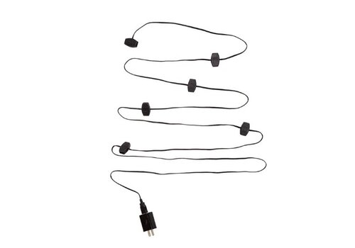  Kurt Adler 10' USB Power Extension Cord+ w/ Black Wire & 12 Ports 