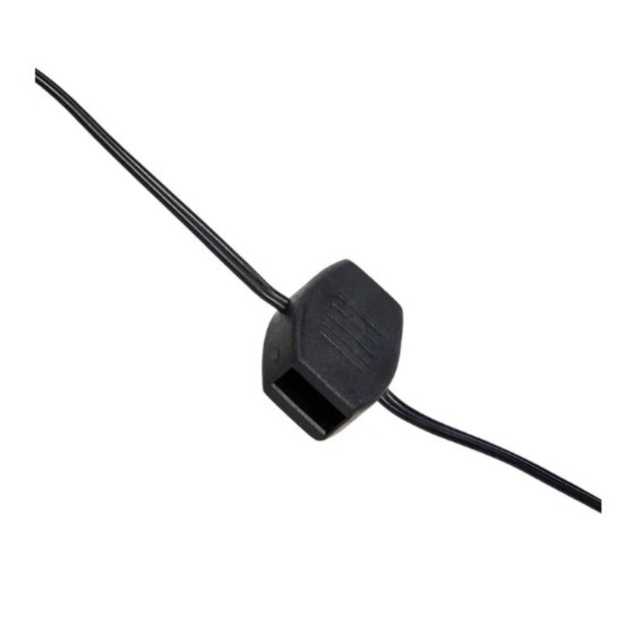 10' USB Power Extension Cord+ w/ Black Wire & 12 Ports