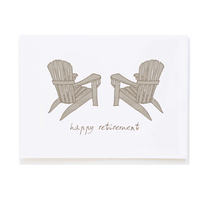 Adirondack Chairs Retirement Card