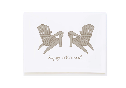  Molly O Adirondack Chairs Retirement Card 