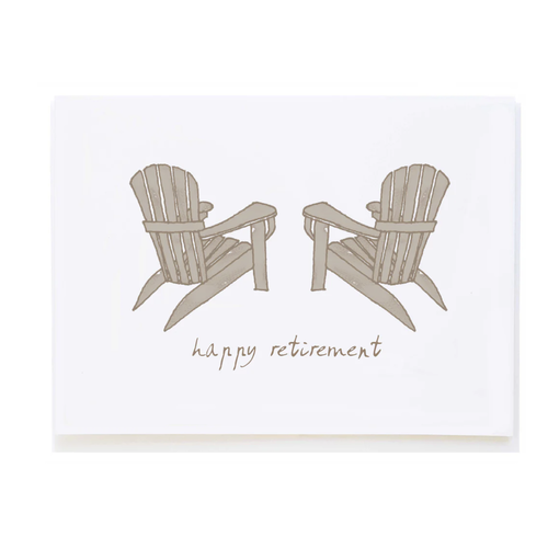 Molly O Adirondack Chairs Retirement Card 