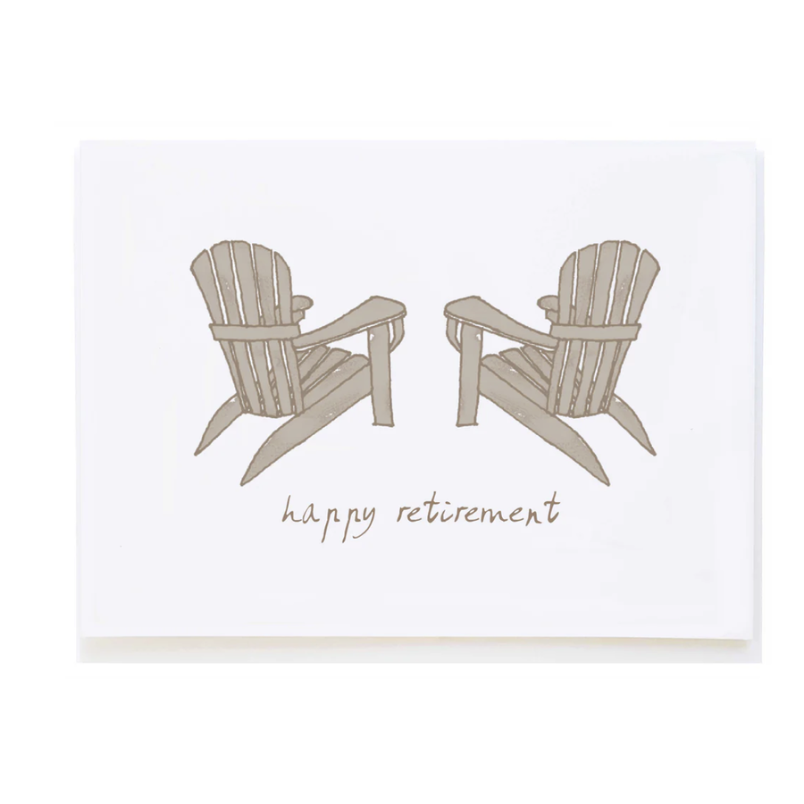 Adirondack Chairs Retirement Card