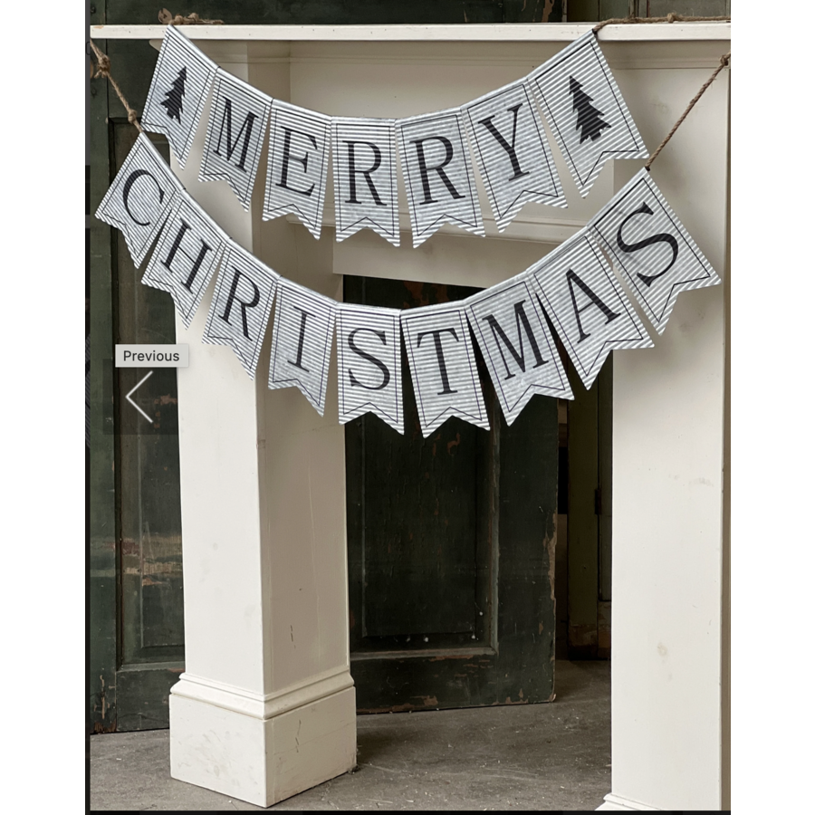 Merry Christmas Garland Duo