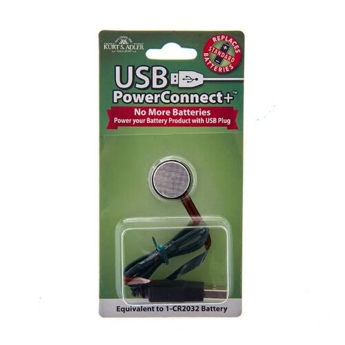  Kurt Adler USB Power Connect+™ CR2032 Converter 