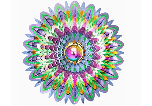  Spinfinity Designs Gazing Mandala Wind Spinner with TAIL 