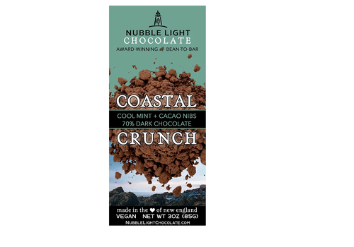  Nubble Light Candle Coastal Crunch 3 oz. Chocolate Bar 
