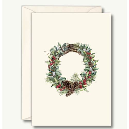  Earth sky water Winter Wreath Boxed Note Cards 
