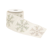 Melrose International, LLC 4" Snowflake Wired Ribbon