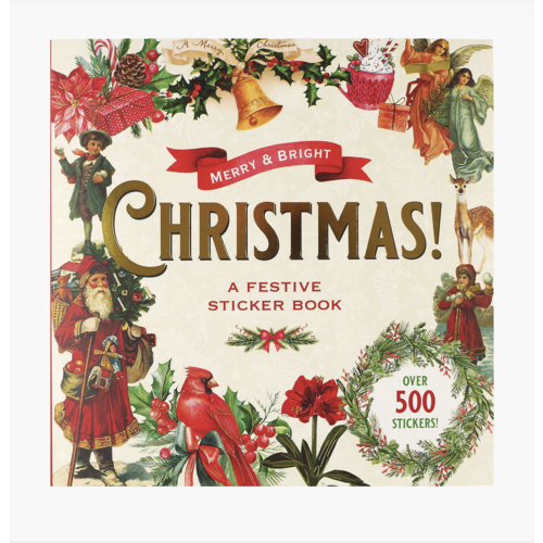 Peter Pauper Press Merry & Bright Christmas! A Festive Sticker Book 
