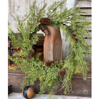 24" Lockwood Cedar Wreath