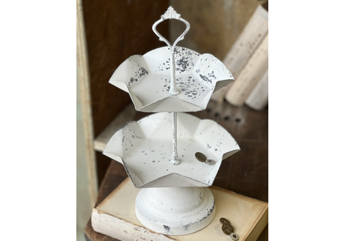  Sitting Pretty Two Tier Stand Cream 