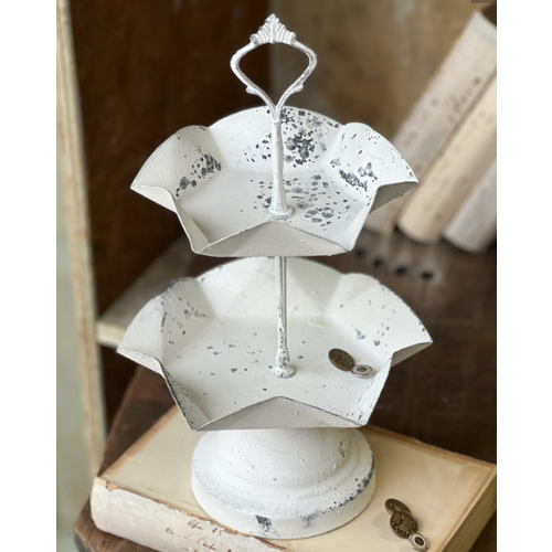  Sitting Pretty Two Tier Stand Cream 