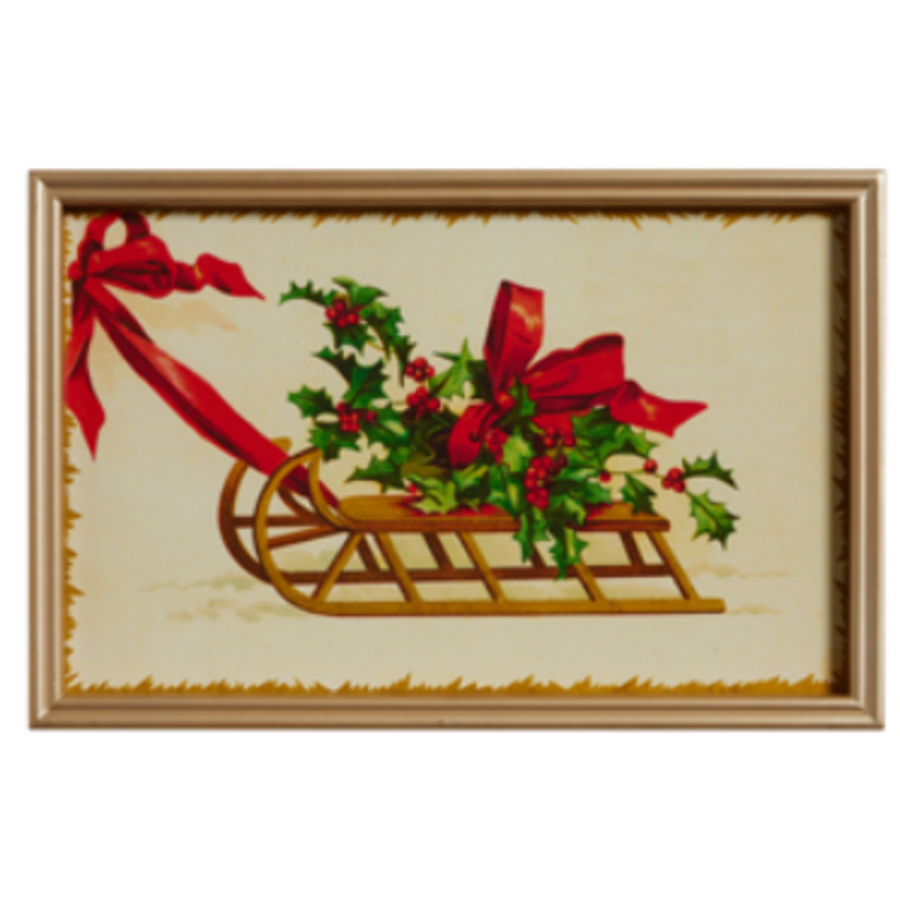 Vintage Christmas Framed Wall Art