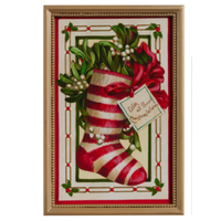 Vintage Christmas Framed Wall Art
