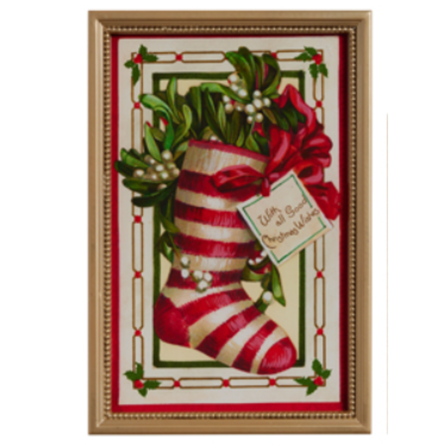 Vintage Christmas Framed Wall Art