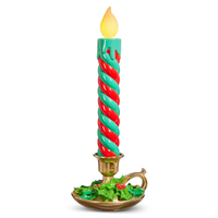 Multicolor Lighted Candle 17.5"