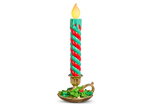  Multicolor Lighted Candle 17.5" 