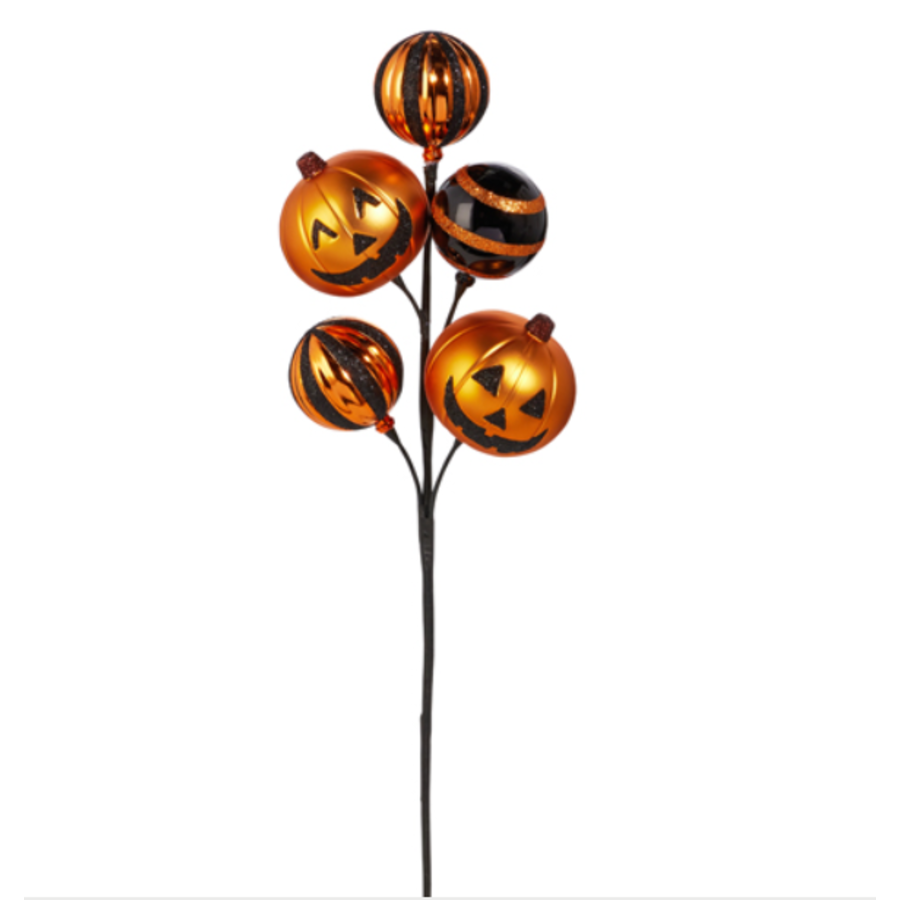 Jack O Lantern Spray 16"