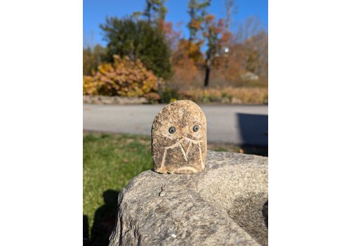  Stone Age Creations, LTD Owl Boulder 4" 