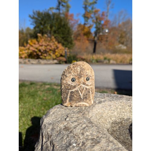  Stone Age Creations, LTD Owl Boulder 4" 