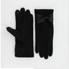 Accent Accessories Faux Suede Bow Gloves