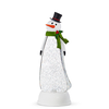 Lighted Swirling White Snow in Snowman 11.75"