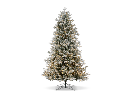  Snowy Nordic Fir with Brilliant LED Lights 7.5' 